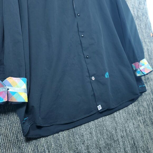 John Lennon Dress Shirt Sz Mens 4XL Button Up Long Sleeve Colorful Collar Sleeve - Picture 6 of 15